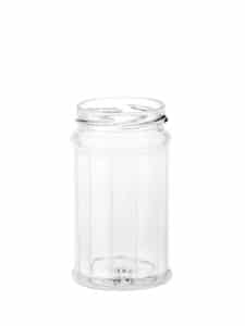 Dodecagon jar 195ml 58TO glass white flint