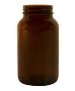 Powder jar 250ml 48/R3 glass amber