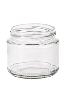 Squat jar 200ml 70TO glass white flint