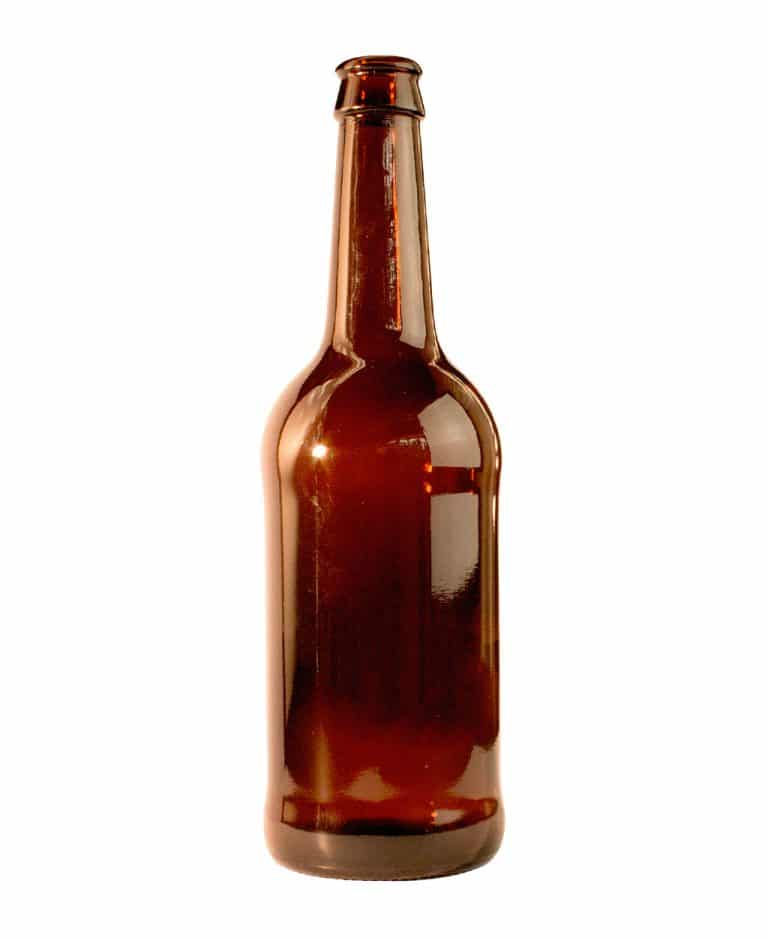 Beer bottle 500ml crown glass amber