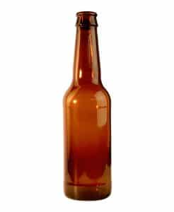 Beer bottle 330ml crown glass amber