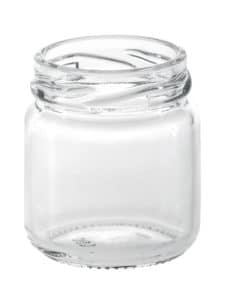 Mini jar 050ml 043TO glass white flint