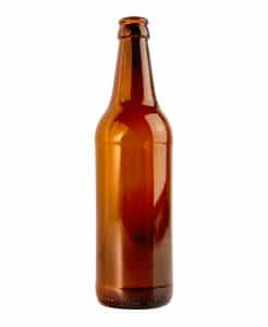 Botella de cerveza craft 500ml crown vidrio ambar