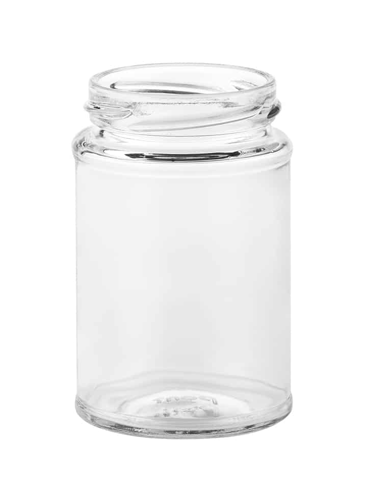 Food jar panelled 212ml 58TO glas wit