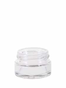 Caviar jar 015ml 43TO glass white flint