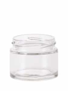 Caviar jar 065ml 58TO glass white flint