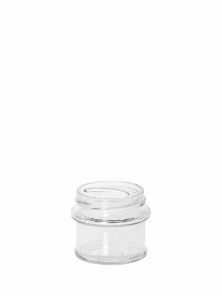 Profile jar 070ml 53TO glass white flint