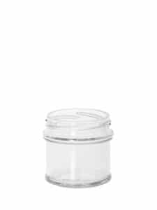 Profile jar 130ml 63TO glass white flint