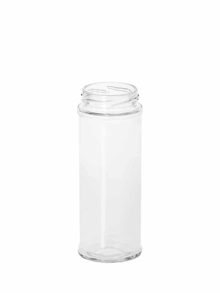 Profile jar 190ml 48TO glass white flint
