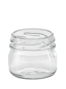 Mini jar 028ml 43TO glass white flint