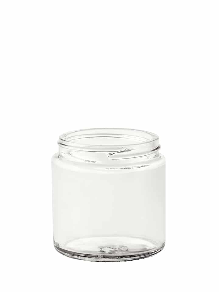 Jar 120ml 58/R3 glass white flint