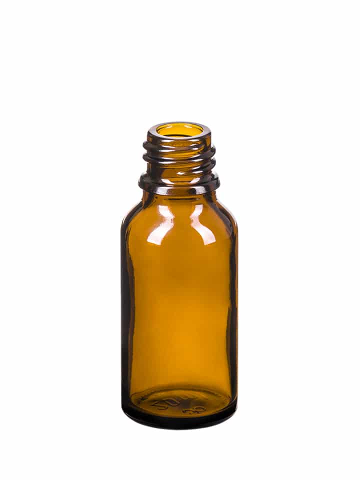 Dropper bottle 015ml GL18 glass amber
