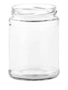 Food jar panelled 500ml 82TO glass white flint