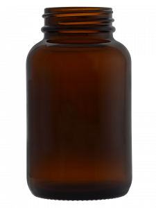 Powder jar 120ml 38/R3 glass amber