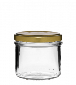 Verrine jar 130ml 63TO glass white flint with protection rim