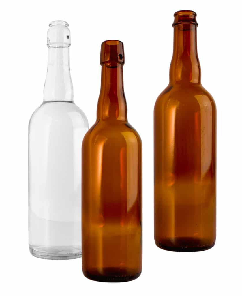 Les différents matériaux d'une bouteille de bière