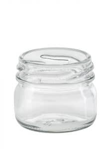 mini jar 028ml 43to glass white flint