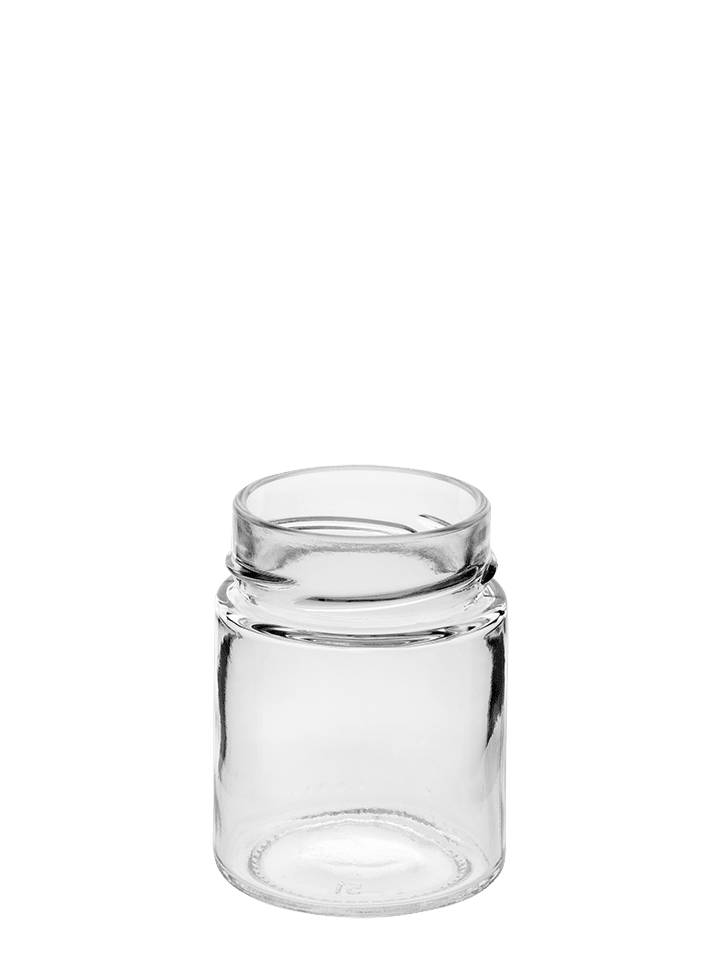 Glass Jar 156ml 58DTO white flint Elegant