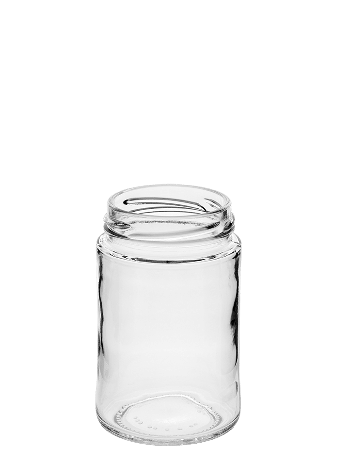 Glass Jar 212ml 58TO white flint Elegant