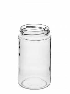 Glass Jar 370ml 66TO white flint Elegant