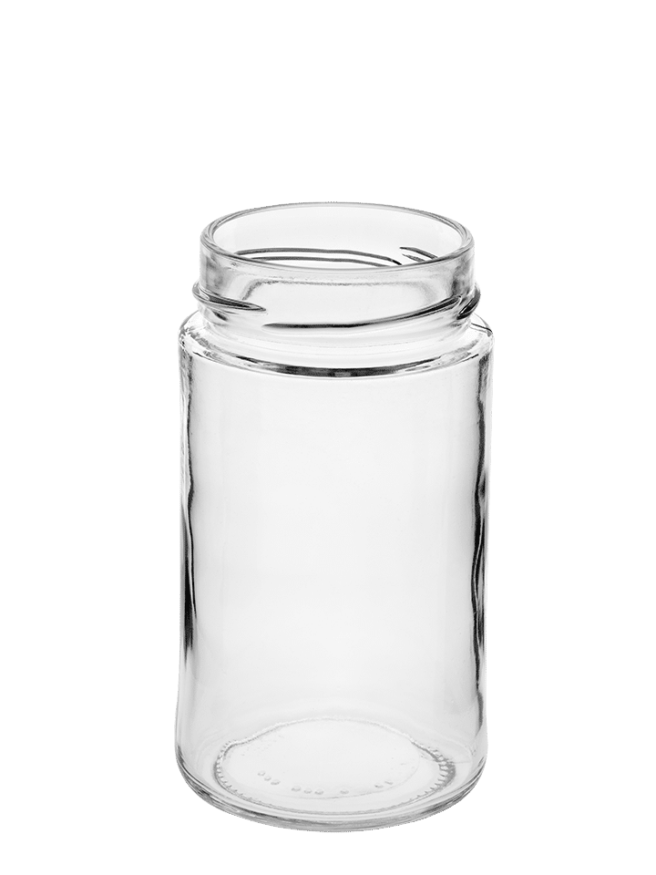 Glass Jar 370ml 66DTO white flint Elegant