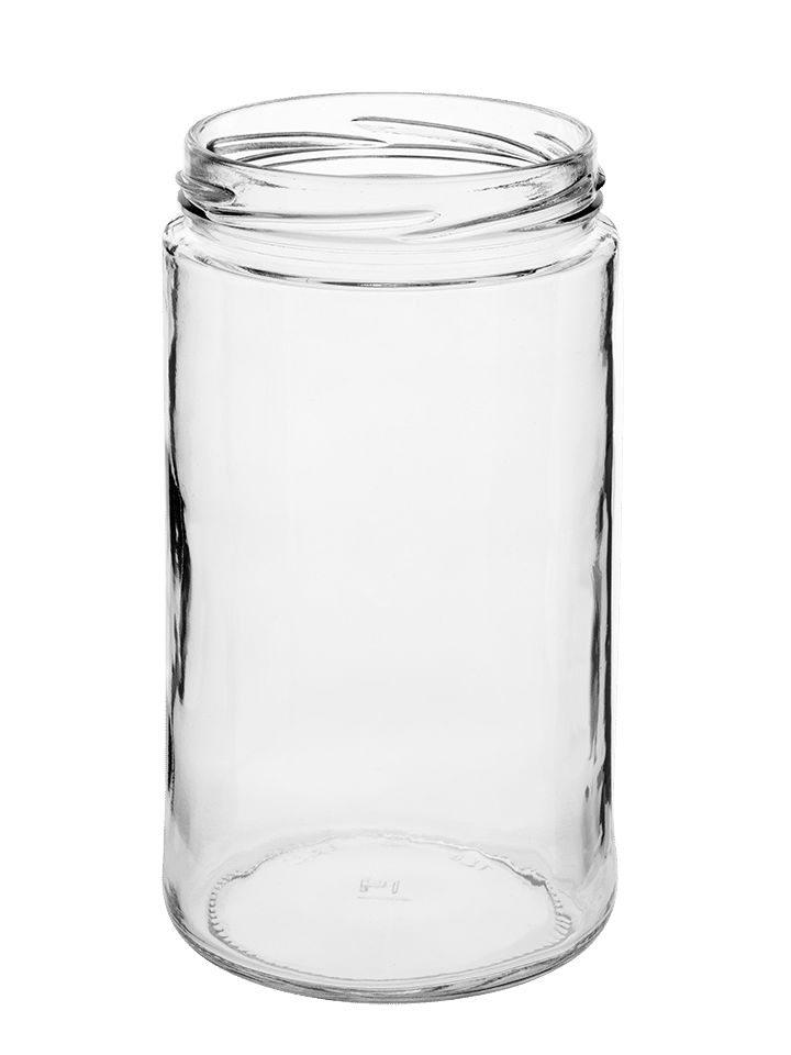 Glass Jar 720ml 82TO white flint Elegant