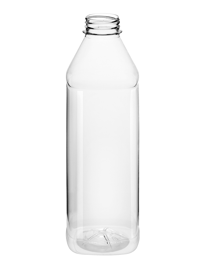 Juice Bottle 1000ml 38CT PET square