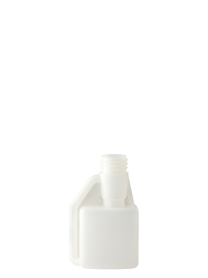 Dosing bottle 100/6ml 1N 28DIN HDPE natural