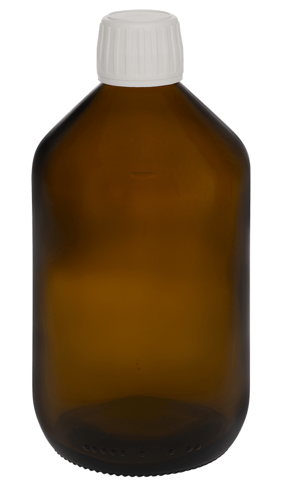 Veral 500ml ROPP28 glass amber
