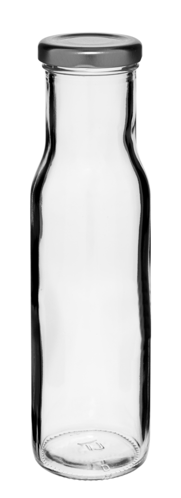 Såsflaska 250ml 43TO glas färglöst #2