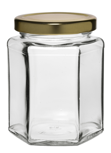 Hexagonal Jar 280ml 63TO Glass #2