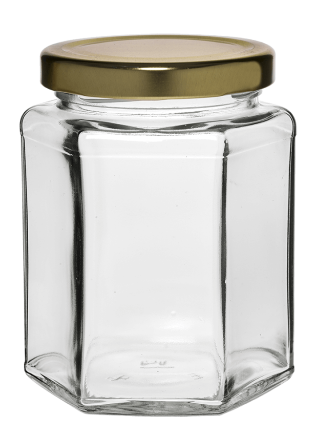 Hexagonal Jar 280ml 63TO Glass #2