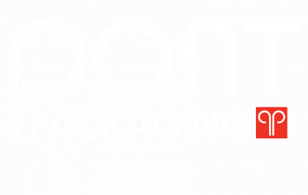 Pont Packaging white red icon no background